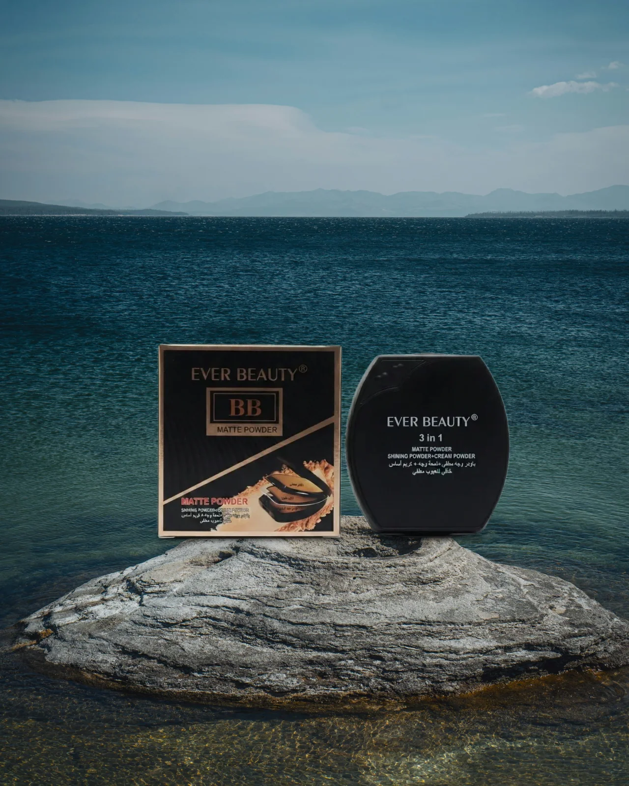 Ever Beauty BB Matte Powder| Shining Powder+ Cream Powder