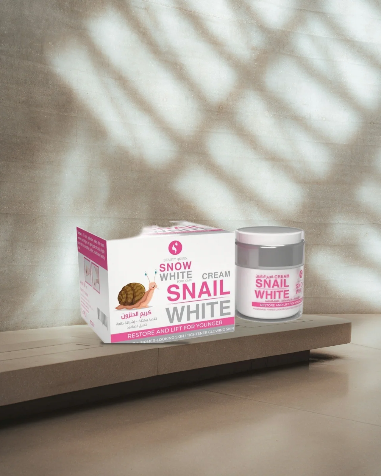 Snow White Snail Face Cream 50g Pink