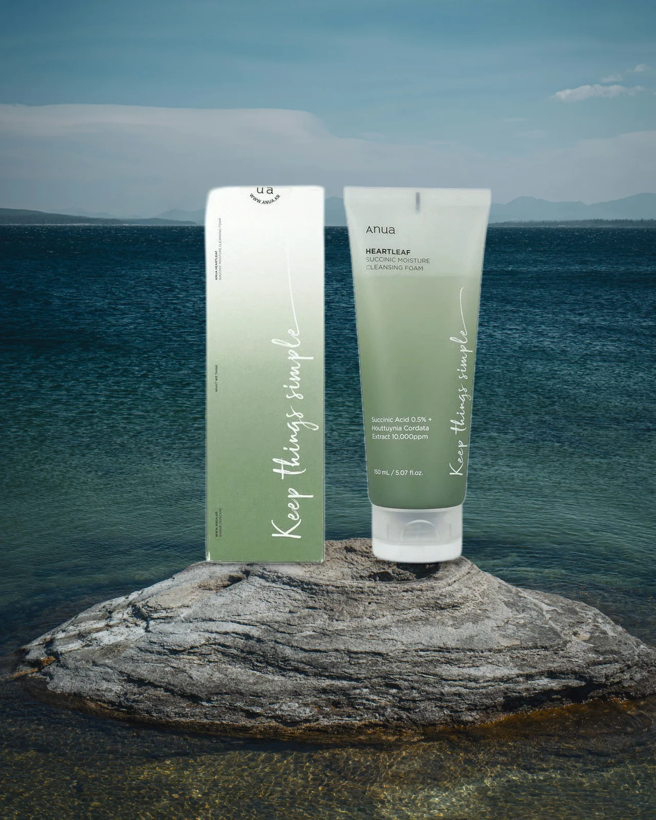 Anua Heartleaf Succinic Moisture Cleansing Foam 150ml