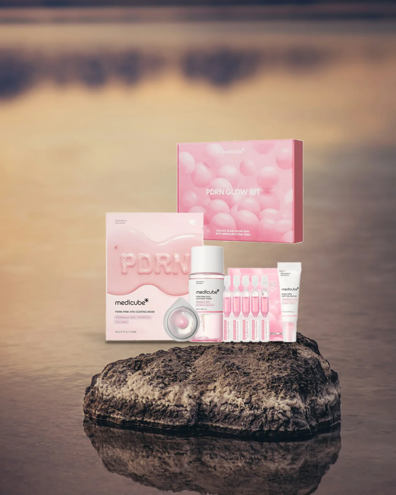 Medicube PDRN Pink Collagen Glow Skincare Trial Kit - 81 ml