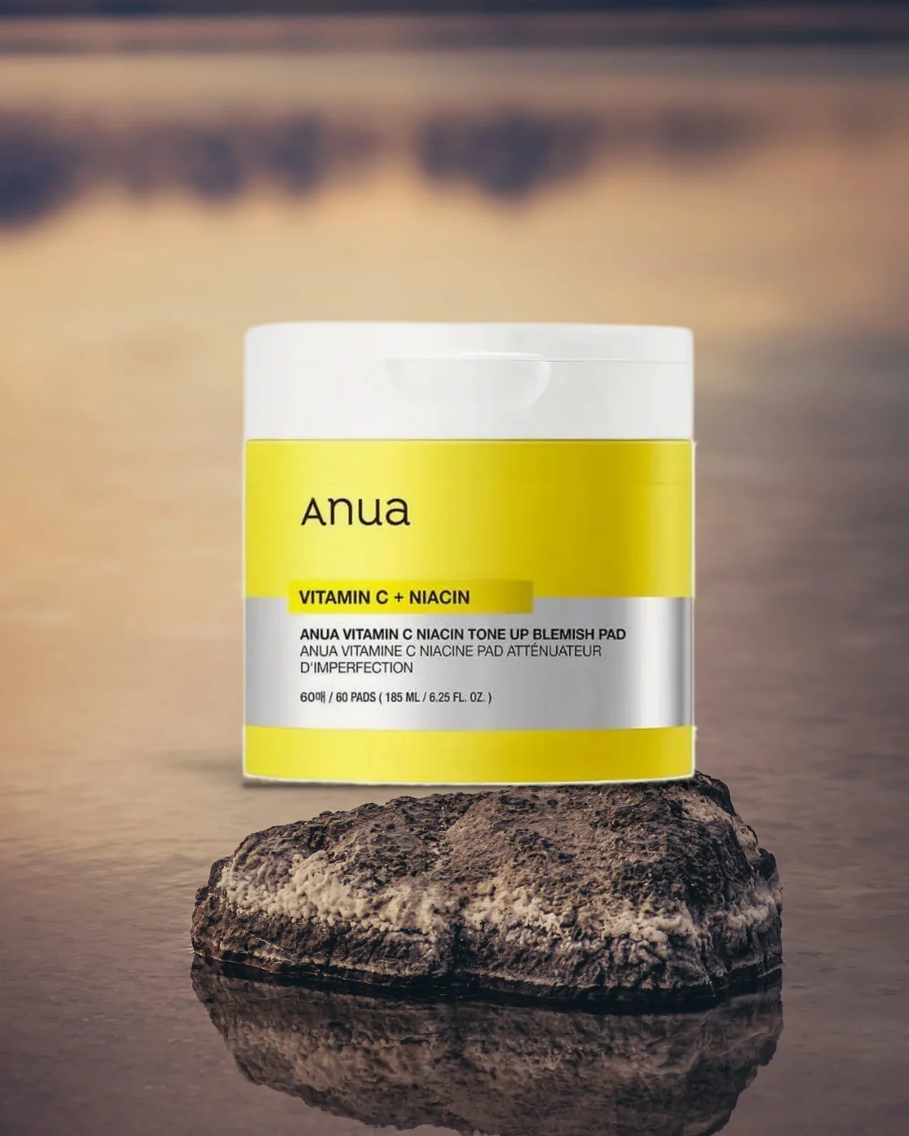 Anua Green Lemon Vita C + Niacin Tone Up Blemish Pad (60 Pads / 185ml)