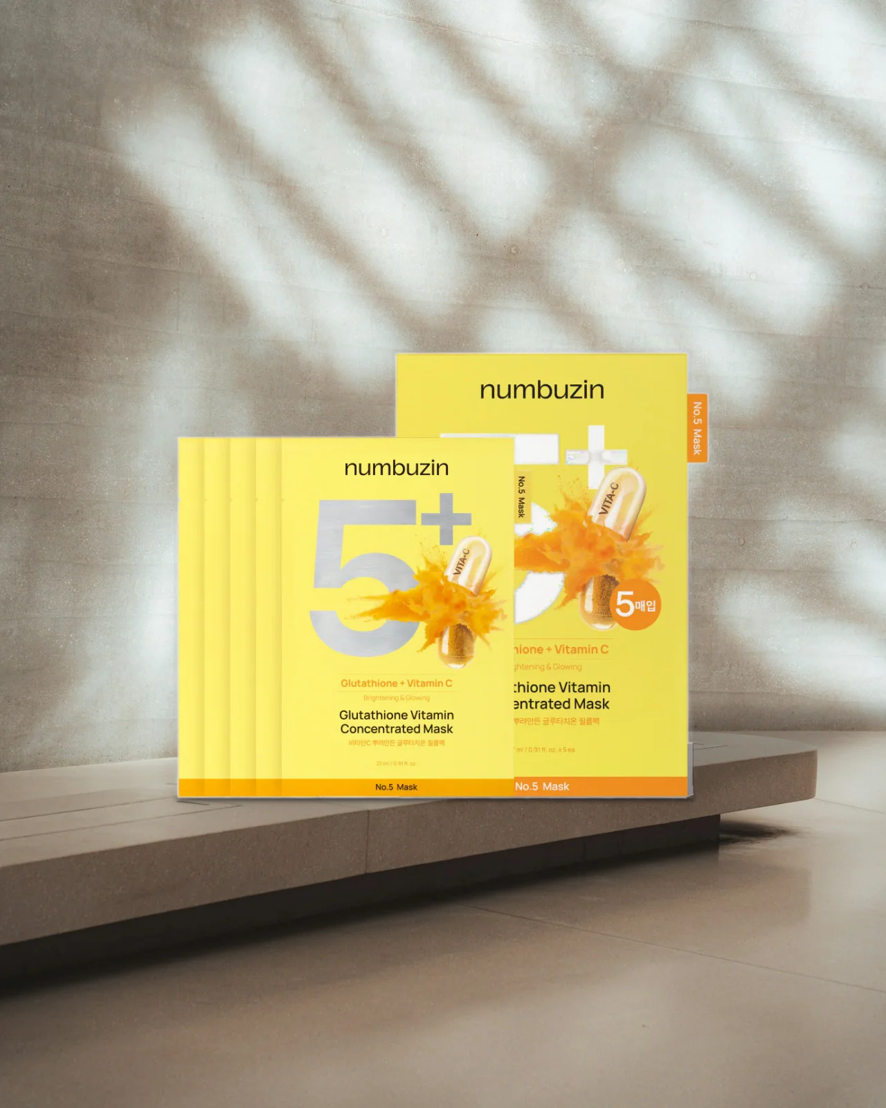 Numbuzin No.5 Glutathione Vitamin Concentrated Mask - 27 ml