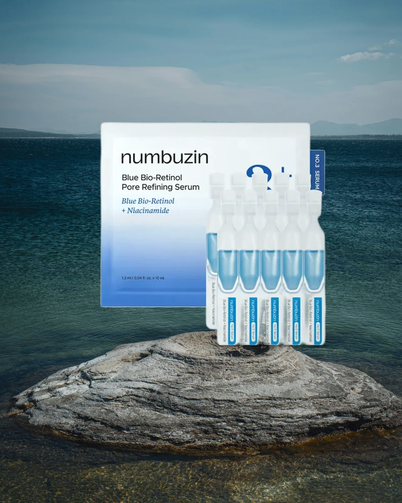 Numbuzin No.3 Blue Bio-Retinol Pore Refining Serum - 10x1.3ml
