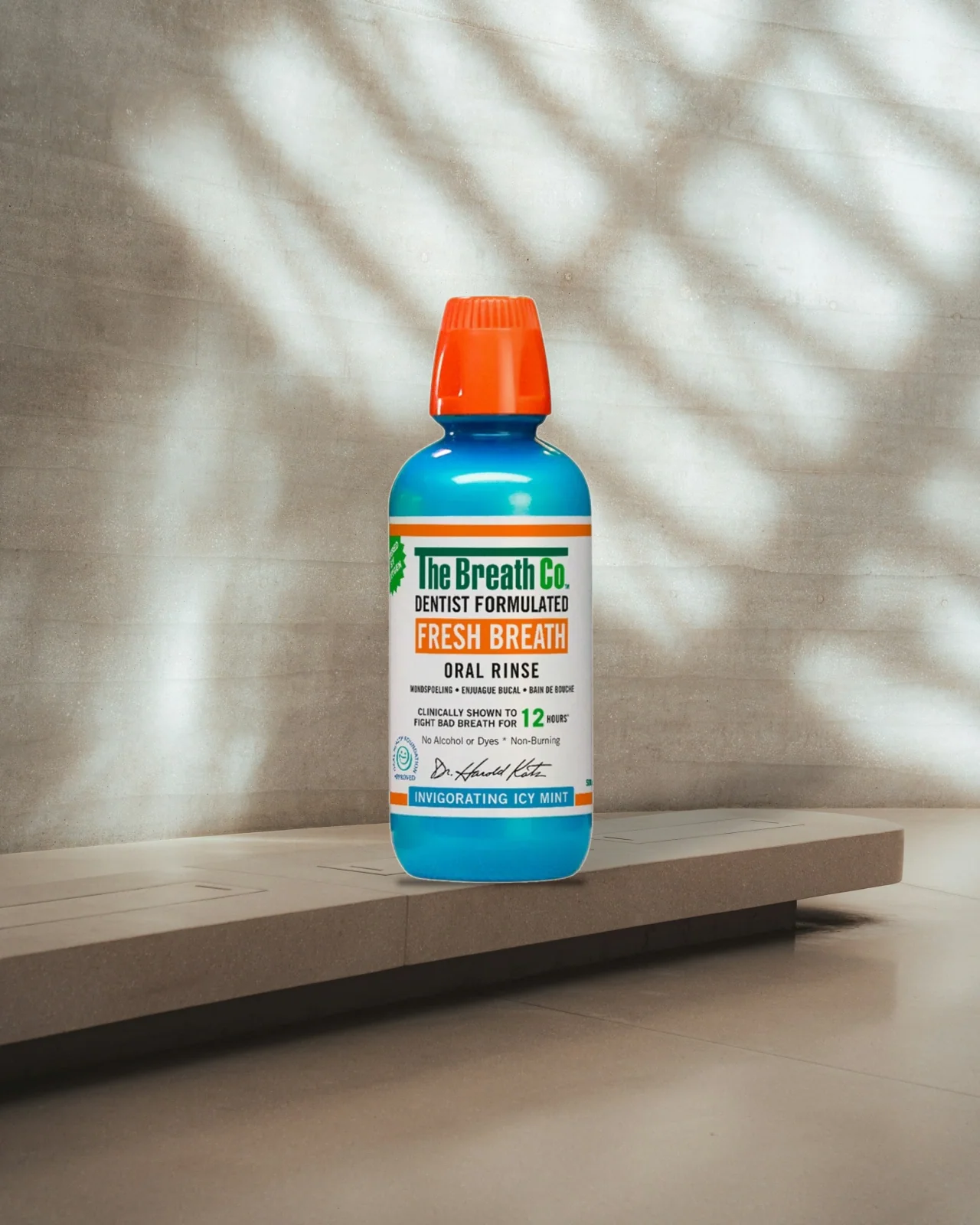 The Breath Co Fresh Breath Oral Rinse Icy Mint 500ml