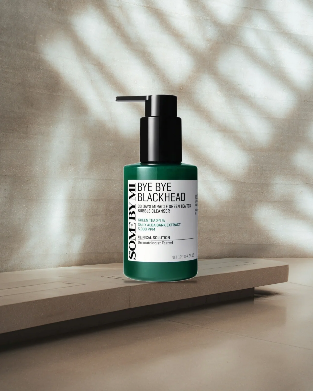 Some By Mi Bye Bye Blackhead 30 Days Miracle Green Tea Tox Bubble Cleanser 120g