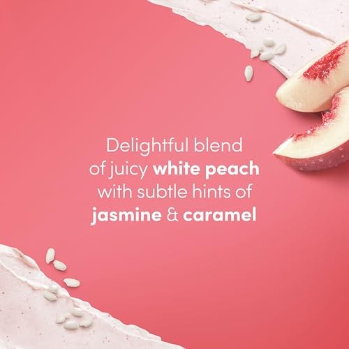 Dove Body Scrub for Visibly Silky-Smooth, Nourished Skin, White Peach & Crushed Rice with ¼ Moisturizing Cream 425g