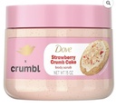 Dove Crumbl Body Scrub Strawberry Crumb Cake  15 Oz