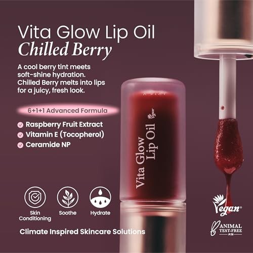 Axis-Y Vita Glow Lip Oil - Chilled Berry 4.5g - Official Product Image | Abdulghani Trading