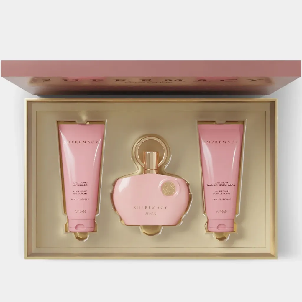 Afnan Supremacy Pink Eau de Parfum for Women 100ml Gift Set - Official Product Image | Abdulghani Trading
