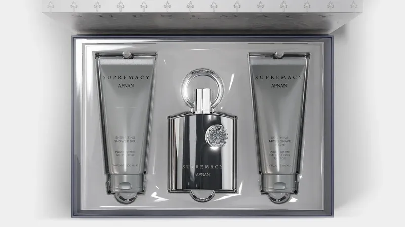 Afnan Supremacy Silver Eau de Parfum Gift Set for Men 3 Piece - Product View 2 | Abdulghani Trading