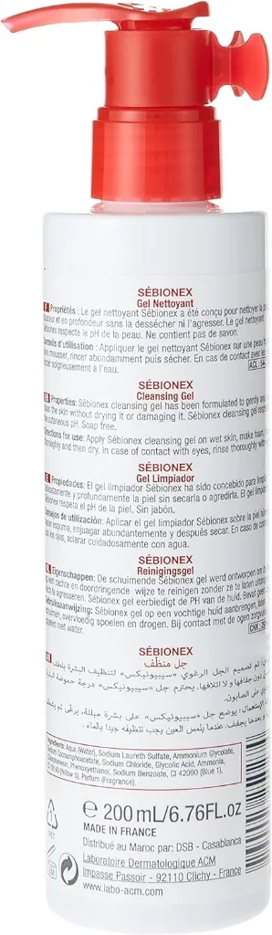 ACM Sébionex Purifying Cleansing Gel 200ml - Official Product Image | Abdulghani Trading