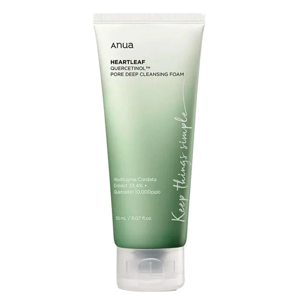 Anua Heartleaf Quercetinol Pore Deep Cleansing Foam 150ml - Official Product Image | Abdulghani Trading
