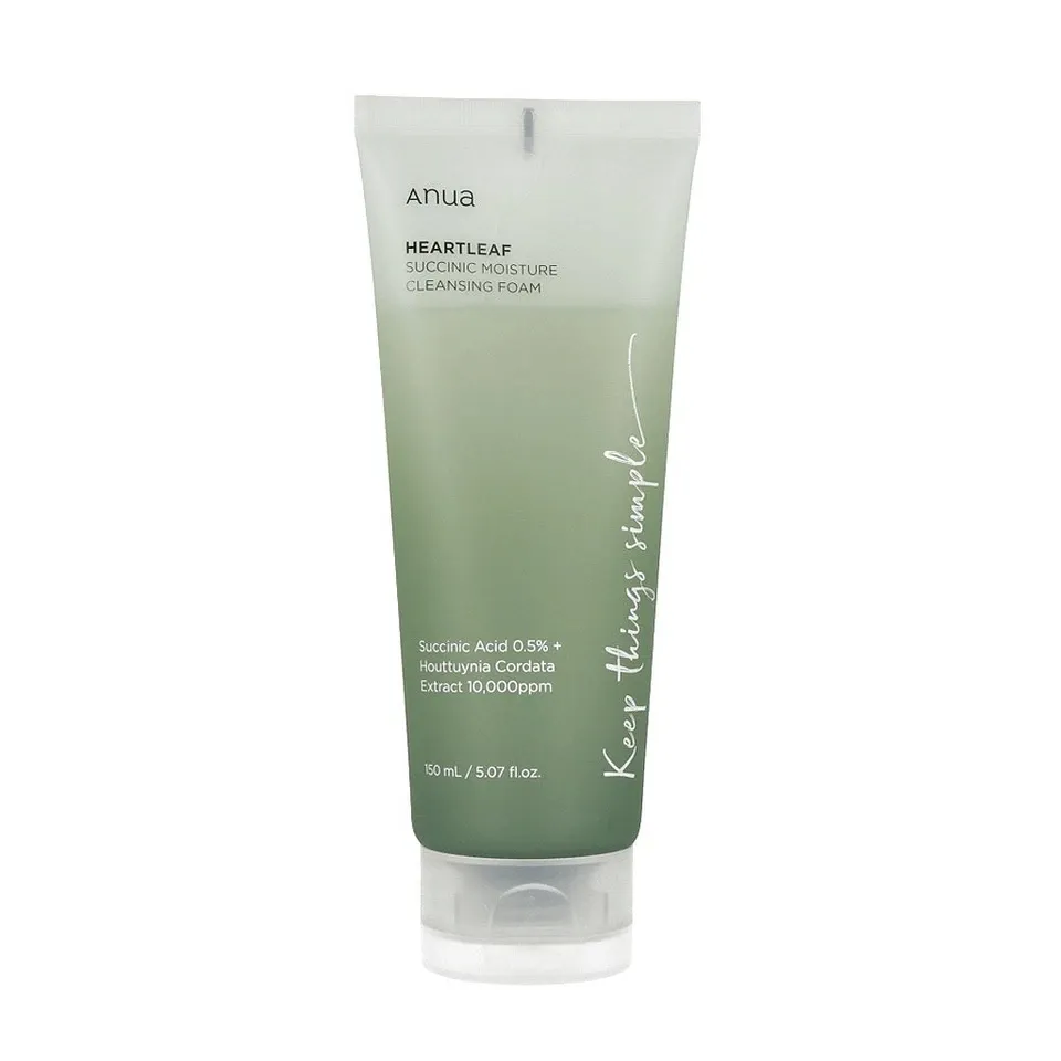 Anua Heartleaf Succinic Moisture Cleansing Foam 150ml - Official Product Image | Abdulghani Trading