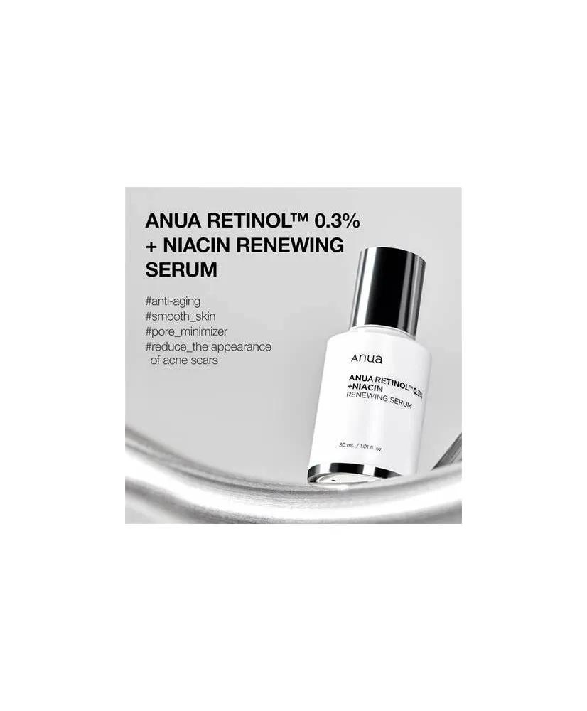 Anua Nano Retinol 0.3% + Niacin Renewing Serum 30ml - Gallery View 2 | Abdulghani Trading
