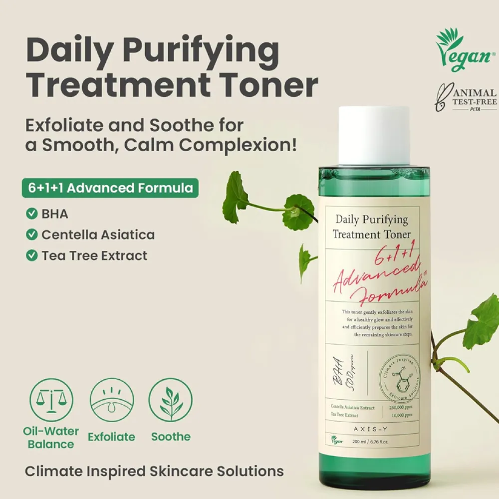 Axis-Y Daily Purifying Treatment Toner 200ml - Gallery View 2 | Abdulghani Trading