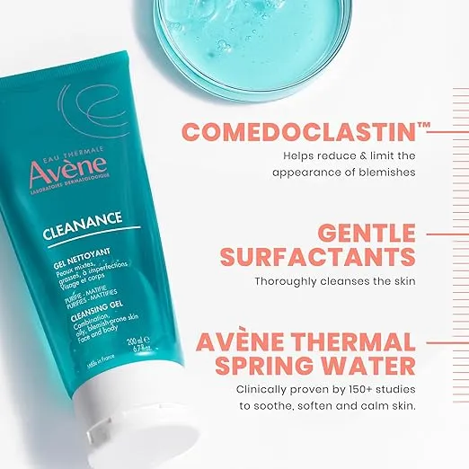 Avène Cleanance Cleansing Gel 200ml Tube - Product View 3 | Abdulghani Trading