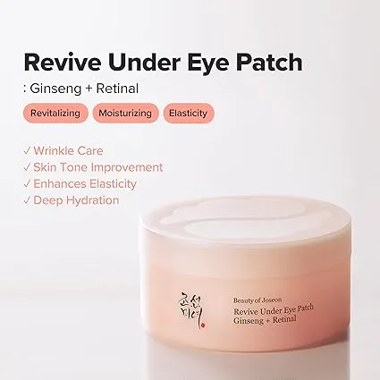 Beauty of Joseon Revive Under Eye Patch: Ginseng + Retinal (60 Patches / 93g) - Gallery View 6 | Abdulghani Trading