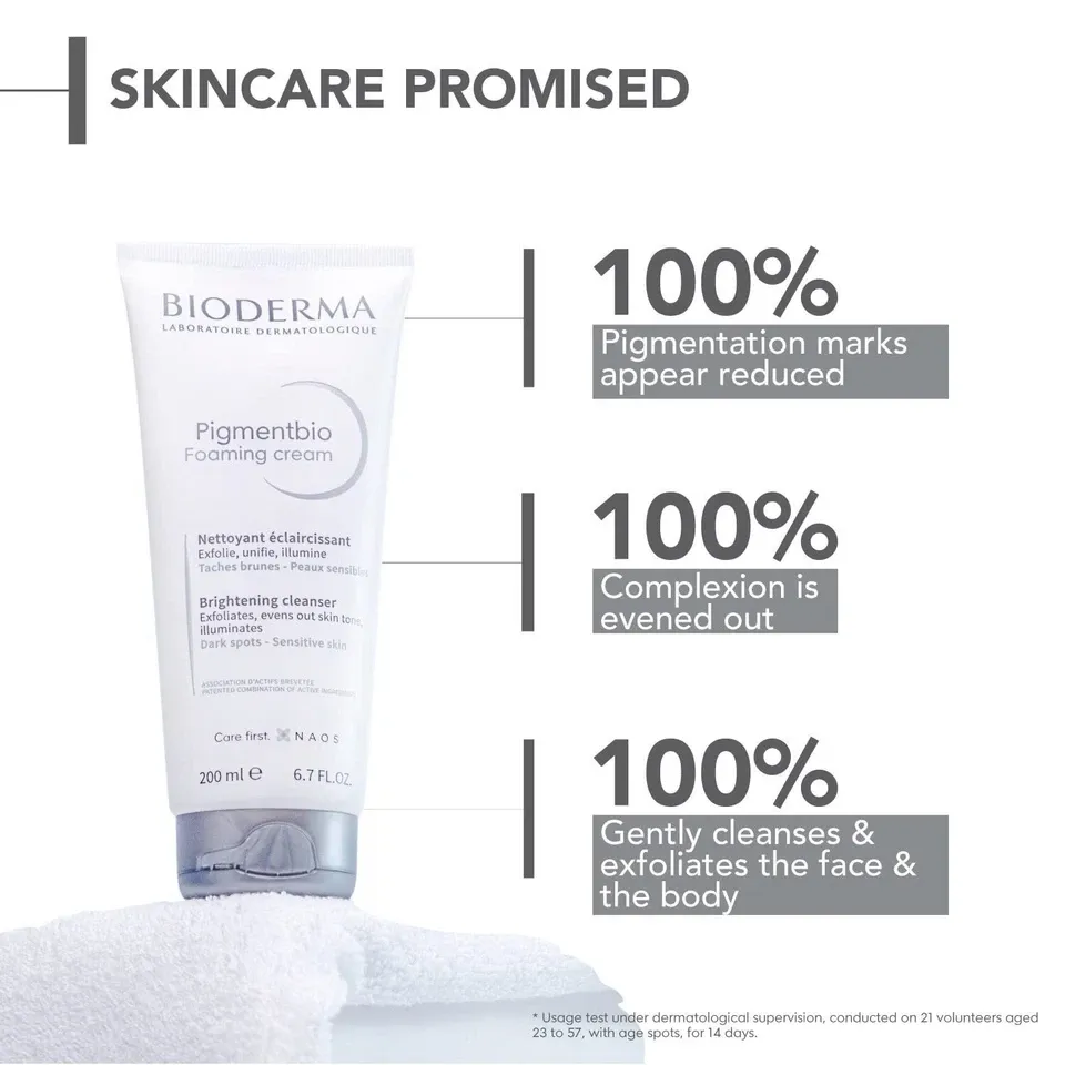 Bioderma Pigmentbio Foaming Cream Brightening Cleanser 200ml - Product View 3 | Abdulghani Trading