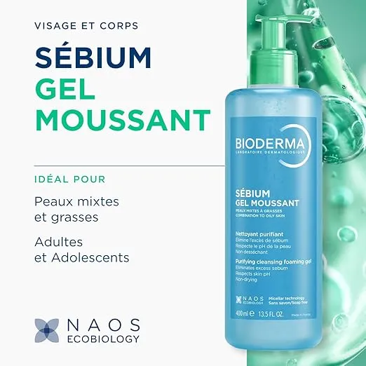 Bioderma Sébium Foaming Gel 500ml - Official Product Image | Abdulghani Trading