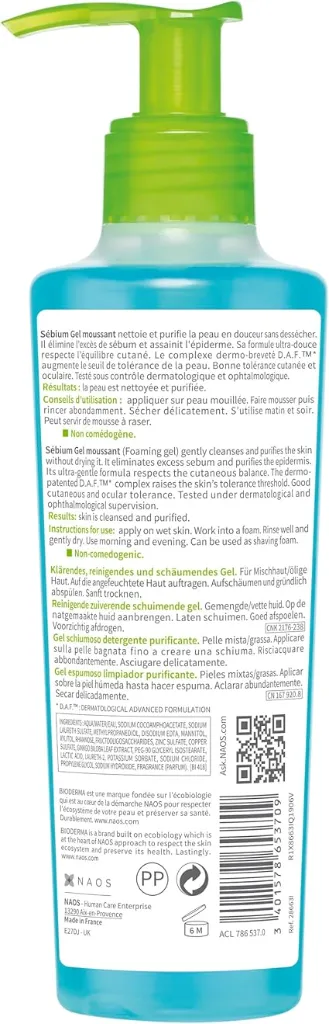 Bioderma Sébium Foaming Gel Cleanser 200ml - Product View 4 | Abdulghani Trading