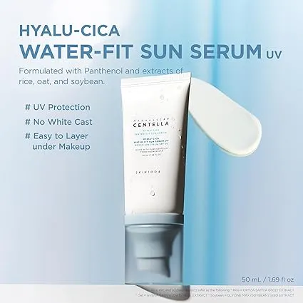 SKIN1004 Madagascar Centella Hyalu-Cica Water-Fit Sun Serum SPF50+ PA++++ 50ml - Gallery View 4 | Abdulghani Trading