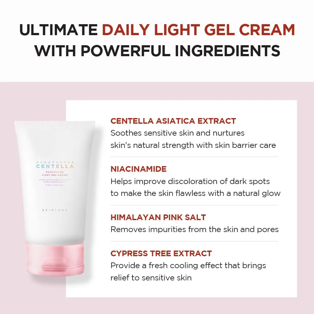 SKIN1004 Madagascar Centella Poremizing Light Gel Cream 75ml - Official Product Image | Abdulghani Trading