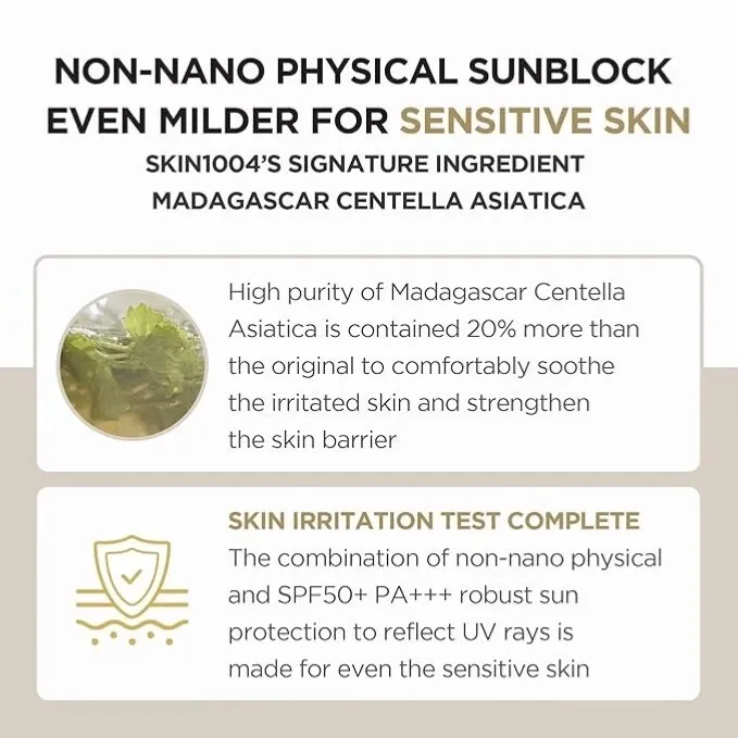 SKIN1004 Madagascar Centella Air-Fit Suncream Plus SPF50+ PA++++ 50ml - Official Product Image | Abdulghani Trading