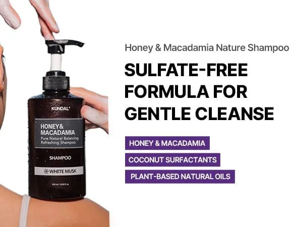 KUNDAL Honey & Macadamia Nature Shampoo 500ml – Pink Grapefruit – Unisex - Product View 7 | Abdulghani Trading