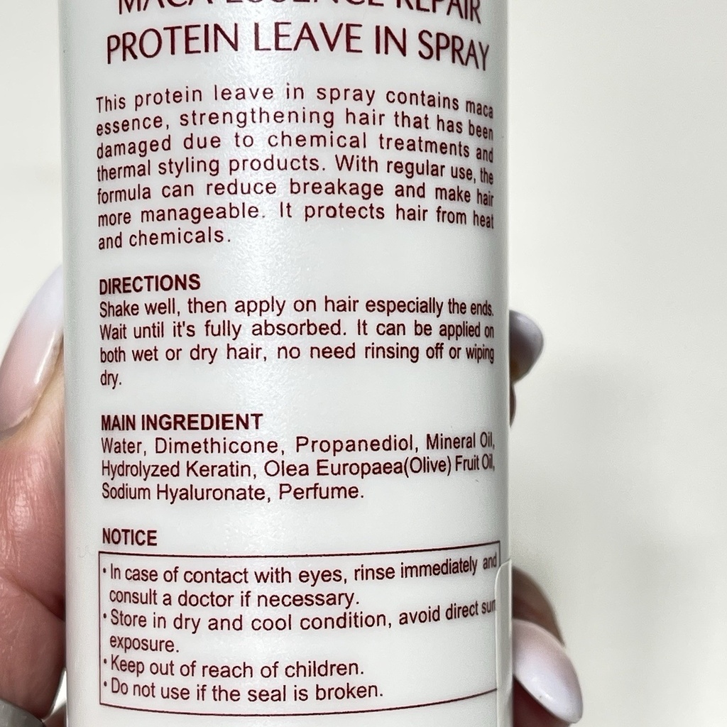 Karseell Maca Essence Protein Leave-In Hair Treatment Spray 200ml - Gallery View 4 | Abdulghani Trading