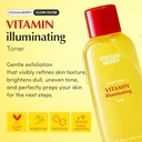 EQQUALBERRY Vitamin Illuminating Toner - Brightening Vitamin C & Niacinamide 3% | Gentle Daily Exfoliating | Skin-Prep Hydration for Glowy Skin(5.07 F