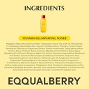 EQQUALBERRY Vitamin Illuminating Toner - Brightening Vitamin C & Niacinamide 3% | Gentle Daily Exfoliating | Skin-Prep Hydration for Glowy Skin(5.07 F