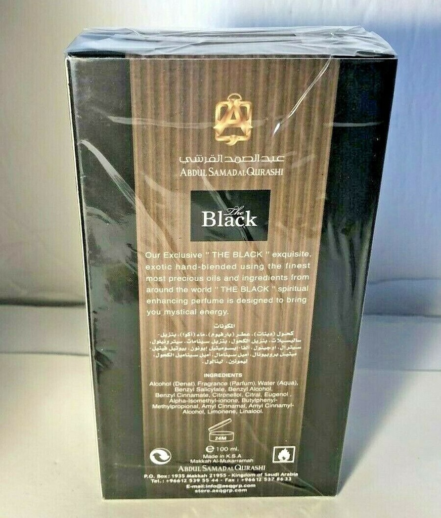 The Black for Men EDT- 100 ML (3.4 Oz) by Abdul Samad Al Qurashi
