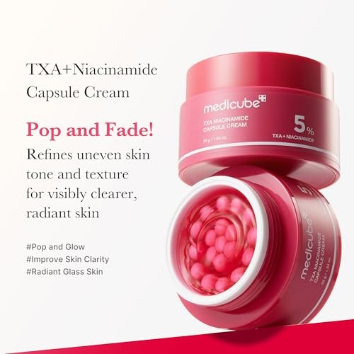 Medicube TXA Niacinamide Hydrating Capsule Face Cream Korean Skincare - Travel Size - 55g