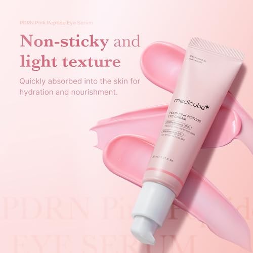 Medicube PDRN Pink Peptide Eye Serum Korean Skincare - 30ml: Cream, Unscented, Normal Skin
