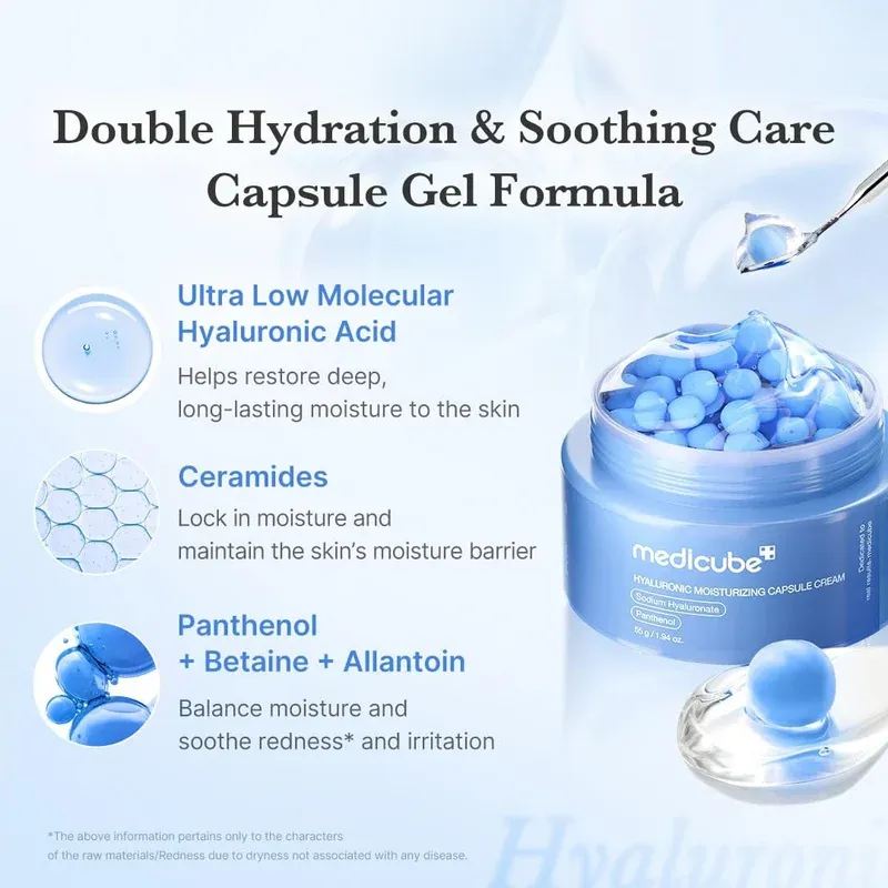 Medicube Hyaluronic Moisturizing Capsule Cream - 55 g - Product View 2 | Abdulghani Trading