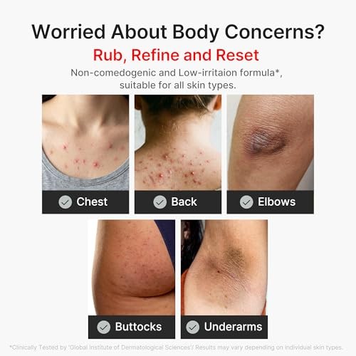 Medicube Body Peel Shot with Turmeric | Gentle Body Exfoliating Serum with BHA, LHA & PHA for Dead Skin Cells, Uneven Looking Skin & Excess Sebum | 9.