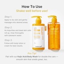 Medicube Body Peel Shot with Turmeric | Gentle Body Exfoliating Serum with BHA, LHA & PHA for Dead Skin Cells, Uneven Looking Skin & Excess Sebum | 9.