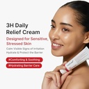 Medicube 3H Daily Relief Cream | Daily Soothing Moisturizer for All Skin Types | Lightweight Comforting Cream Ideal for Use After Spot Care | Guaiazul