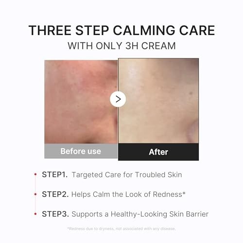 Medicube 3H Daily Relief Cream | Daily Soothing Moisturizer for All Skin Types | Lightweight Comforting Cream Ideal for Use After Spot Care | Guaiazul