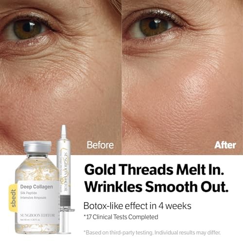 Sungboon Editor, Deep Collagen, Silk Peptide Intensive Ampoule, 1.35 Fl Oz (40 Ml)