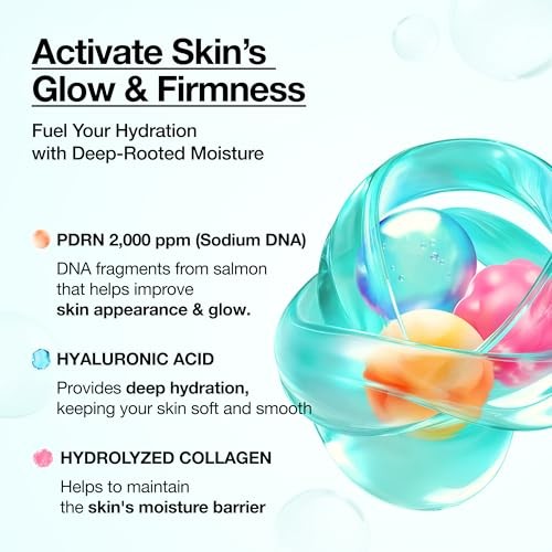 ANUA PDRN Collagen Glow Facial Serum Spray, Hydrating Face Mist, Hyaluronic Acid, Dewy Glass Finish, All Skin Types, Instant Plumping Hydration, Firmi
