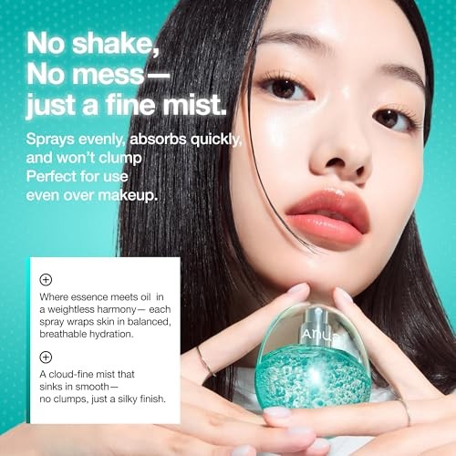 ANUA PDRN Collagen Glow Facial Serum Spray, Hydrating Face Mist, Hyaluronic Acid, Dewy Glass Finish, All Skin Types, Instant Plumping Hydration, Firmi