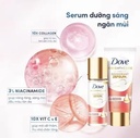 Dove Radiant + Care : Deodorant Serum Rollon with 3% Niacinamide + 10x Vitamin C&E for Even Tones + Dark Mark Reducer