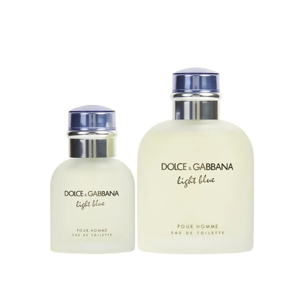 Dolce & Gabbana Light Blue Pour Homme Eau de Toilette Gift Set for Men (200ml + 75ml) - Bottle View | Abdulghani Trading
