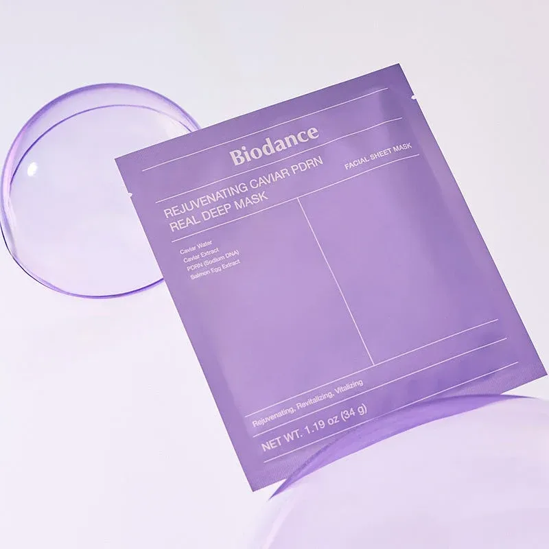 Biodance Rejuvenating Caviar PDRN Real Deep Mask (Box of 4 Sheets) - Gallery View 2 | Abdulghani Trading