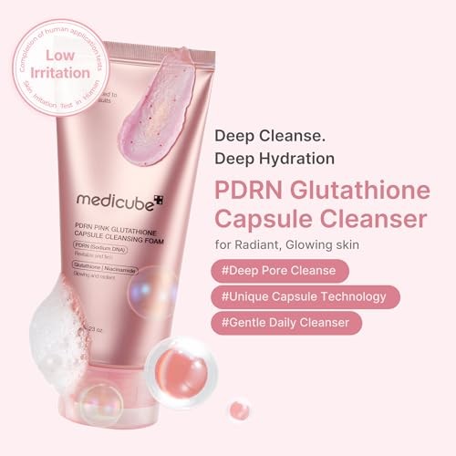 Medicube PDRN Pink Capsule Hydrating Cleansing Foam - 120 g - Official Product Image | Abdulghani Trading