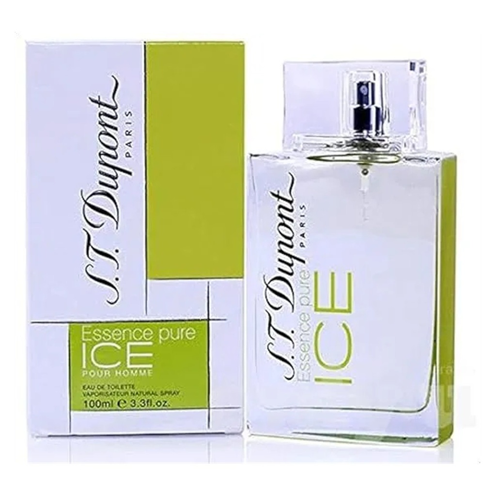 S.T. Dupont Essence Pure Ice Pour Homme Eau de Toilette 100ml for Men - Bottle View | Abdulghani Trading