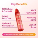 KUNDAL Korean Hair Care Texturizing Spray, Vanilla Pistachio, 6.76 Fl Oz
