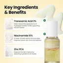 AXIS-Y TXA 3% Intensive Radiance Serum, Niacinamide 10%, 1.01 Fl. Oz. | Three-layer Korean Serum with Zinc PCA, Peptides and Capsules for Hydration, T