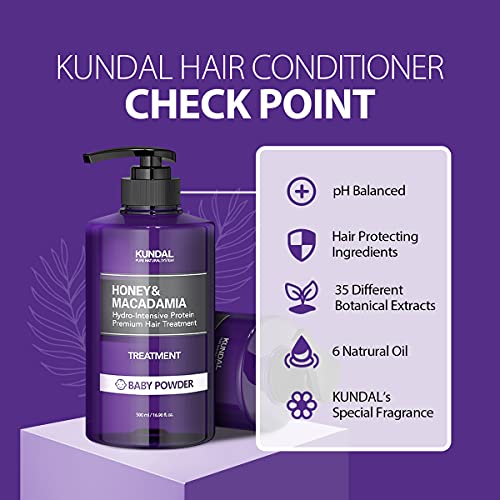 KUNDAL - Honey & Macadamia Protein Hair Treatment - 500ml - White Musk